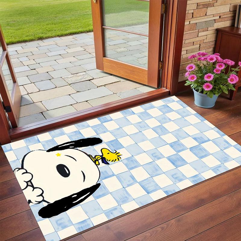 Crystal Velvet Rug Soft Non Slip Indoor Floor Mat Home DecorSnoopy Peanuts