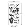 Temporary Tattoos for Women and Men – Sketch Flower Design Body Decals, Realistic Floral Fake Stickers, 2 Sheets