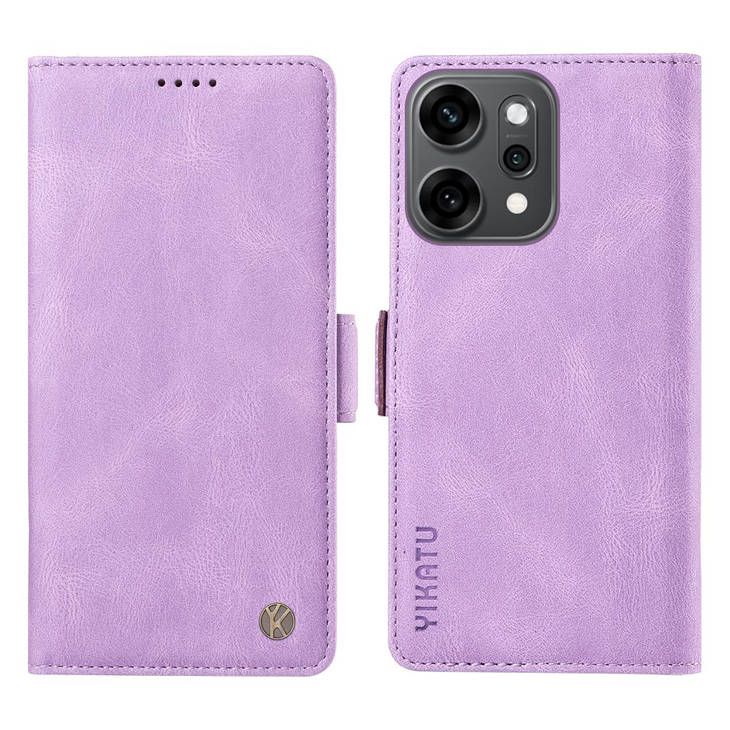 For Oppo Reno14 Pro 5G (China)/Oppo Reno14 Pro 5G (Global) Leather Case YIKATU YK-005 Skin-touch Feeling Wallet Phone Cover