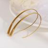 Korean Fashion Titanium Steel Line Earrings for Women