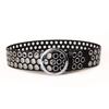 Punk Round Hole Hollow Women's Wide Belt Gothic Retro Jeans Accessories Girdle Hip Hop Girls Rivet Pu Pin Buckle Waistband