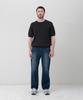 MANNERGRAM Upw Washable Cotton Round Short Sleeve Knit Dark Gray