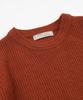 FRIZMWORKS Patch Round Pullover Knit _ Brick