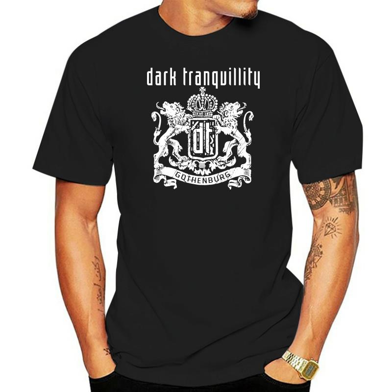Pánské bavlněné značkové tričko Dark Tranquillity Gothenburg Černé tričko Melodic Death Metal humor tričko ležérní tričko topy