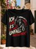 I'll Make It Look Like An Accident Dark Grim Reaper Splatter Art Tee with a Hooded Skeleton with Unisex All T-Shirt