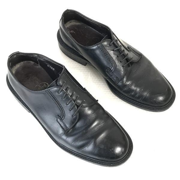 The Kenford Leather Plain Toe Shoes [24.5/Black] Business Dress Shoes(USED)