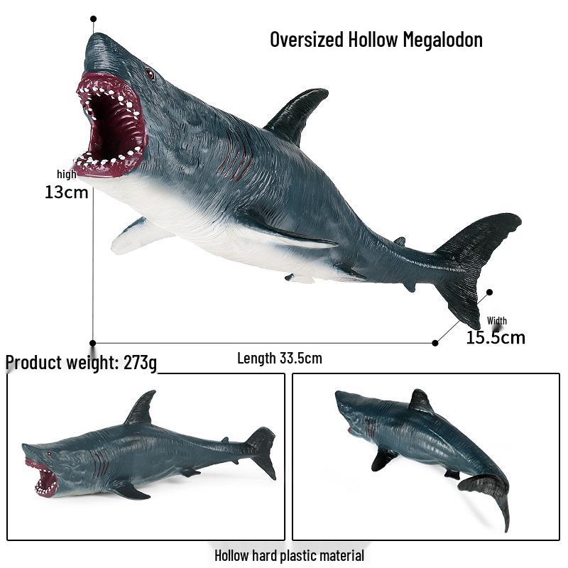 Large Megalodon and Shark Educational Model Toy for Kids