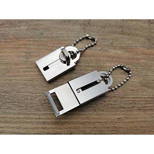 HWB Keychain Portable Fruit and Vegetable Peeler Keychain Tool for Microscopic Slicing