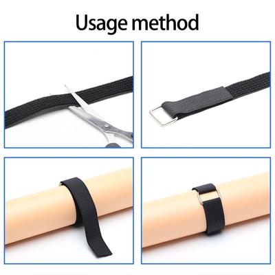 Long Service Reusable Straps 10M Roll 50 Not Corrosion Clip Cable Organizers Straps for Secure Item Fastening