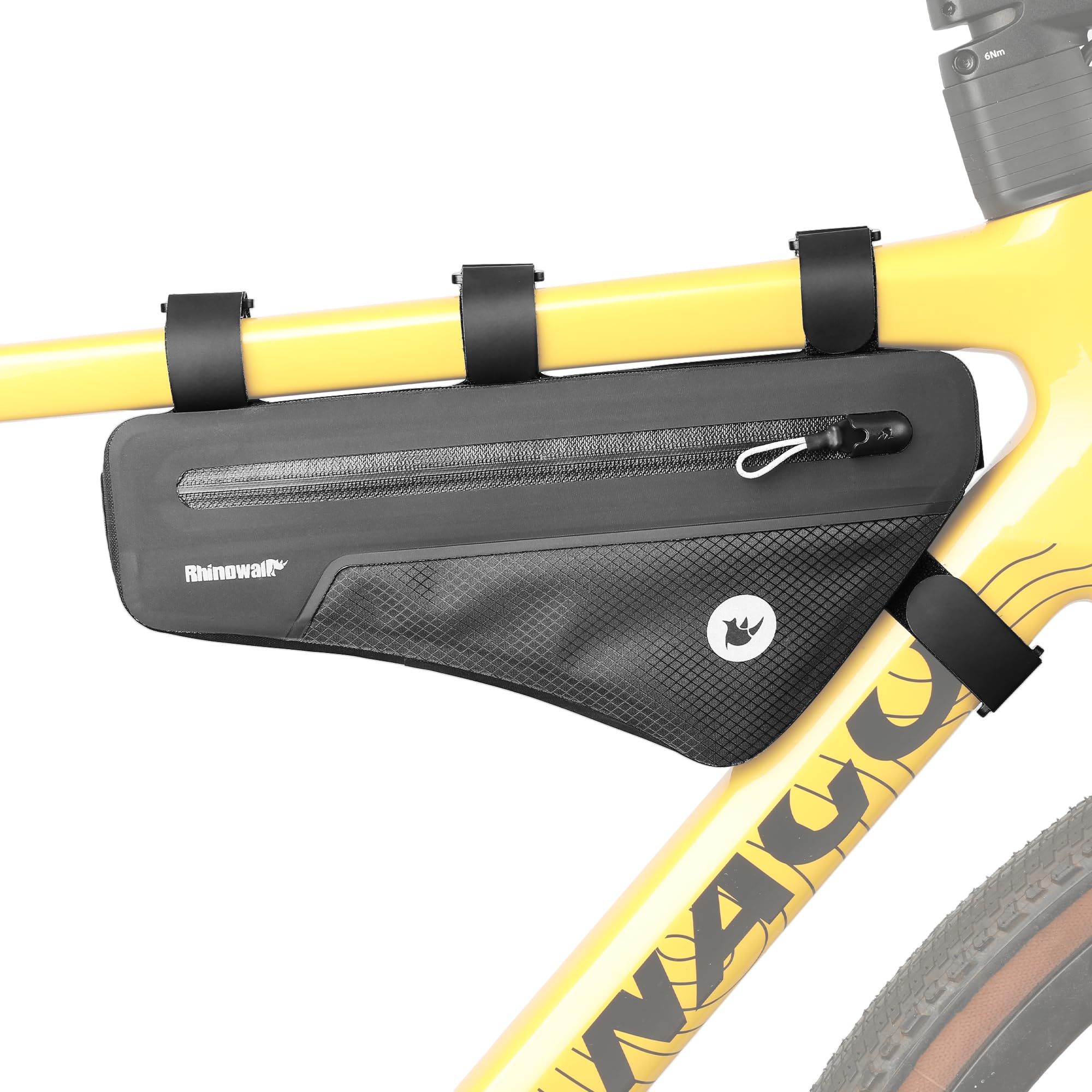 

Rhinowalk Waterproof Bike Frame Bag, 1.7L Triangle Bag, Bicycle Pouch, Under-Tube Bag, Professional Cycling Accessories - Small