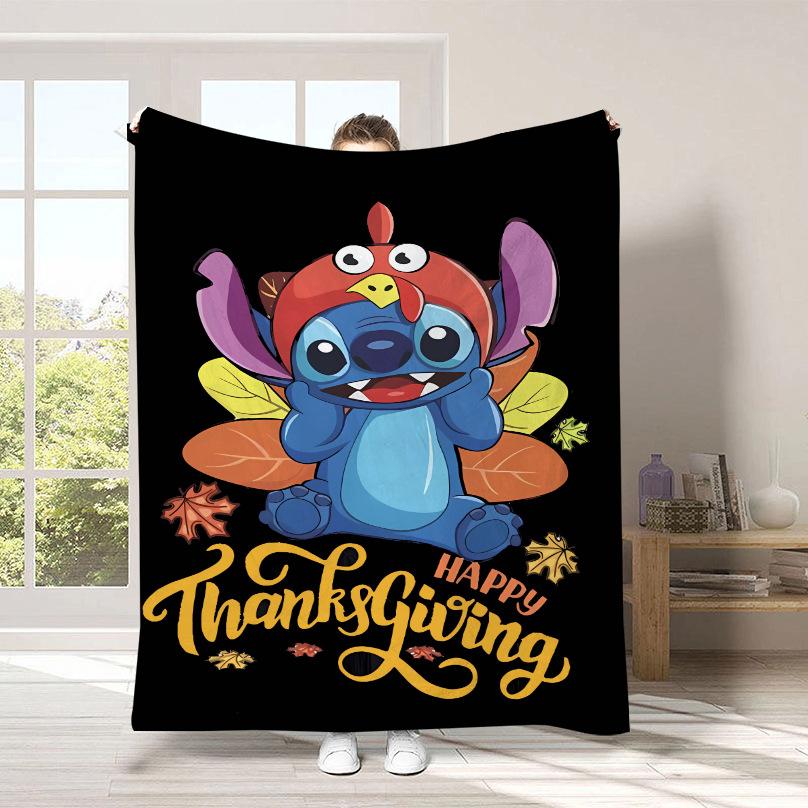 Couverture Dessin Animé Stitch Couverture Peluche Mignonne Stitch Couverture Quatre Saisons