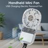 1Pc Transparent Pocket Air Cooler Fan USB Charging Electric Personal Fan 1200mAh Outdoor Portable Fan for Outdoor Travel Camping