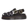 Dr. Martens Leather Versatile Comfortable Roman Sandals Women Sandals Black 31524001