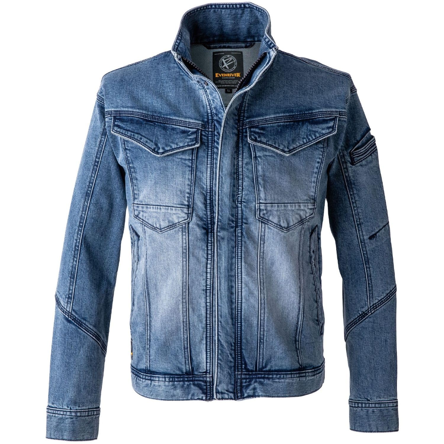 

EVEN RIVER Stretch Denim Jacket, Fall/Winter, Salty Blue, USD1107, Size 40 M