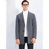 Yilten Men's Wool Blend Mid-length Lapel Coat