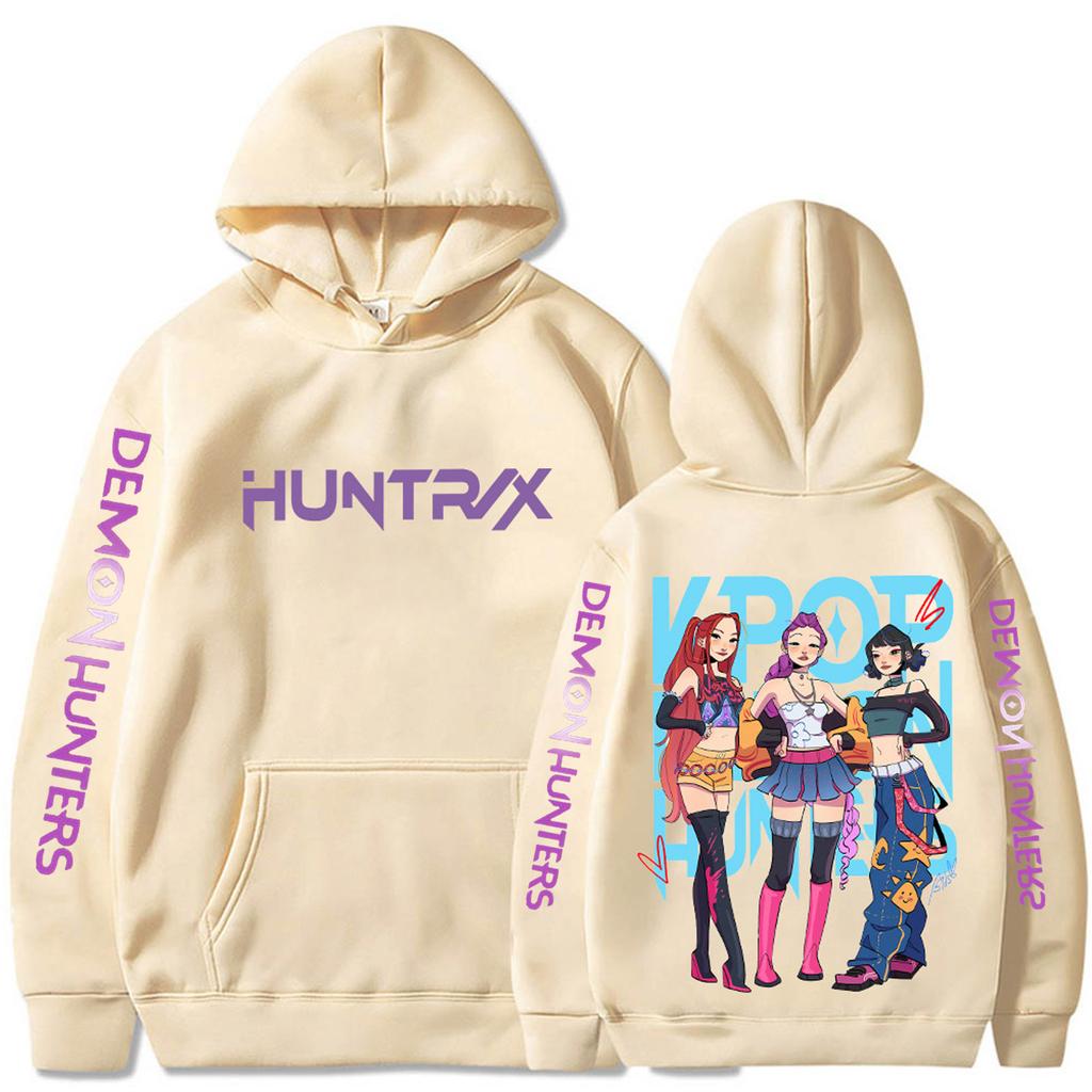 Women's Printed Round Neck Pullover Sweatshirt Hooded Drawstring Sweatshirt Top