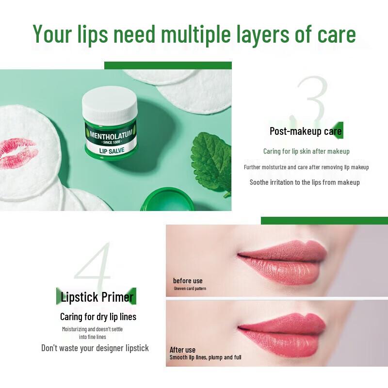 Mentholatum Honey Hand Cream & Mint Lip Balm Set