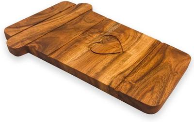 Valentine's Day Gift Organic Acacia Kitchen Cutting Chopping Charcuterie Board Platter Butcher Block for Cheese and Vegetables Meat