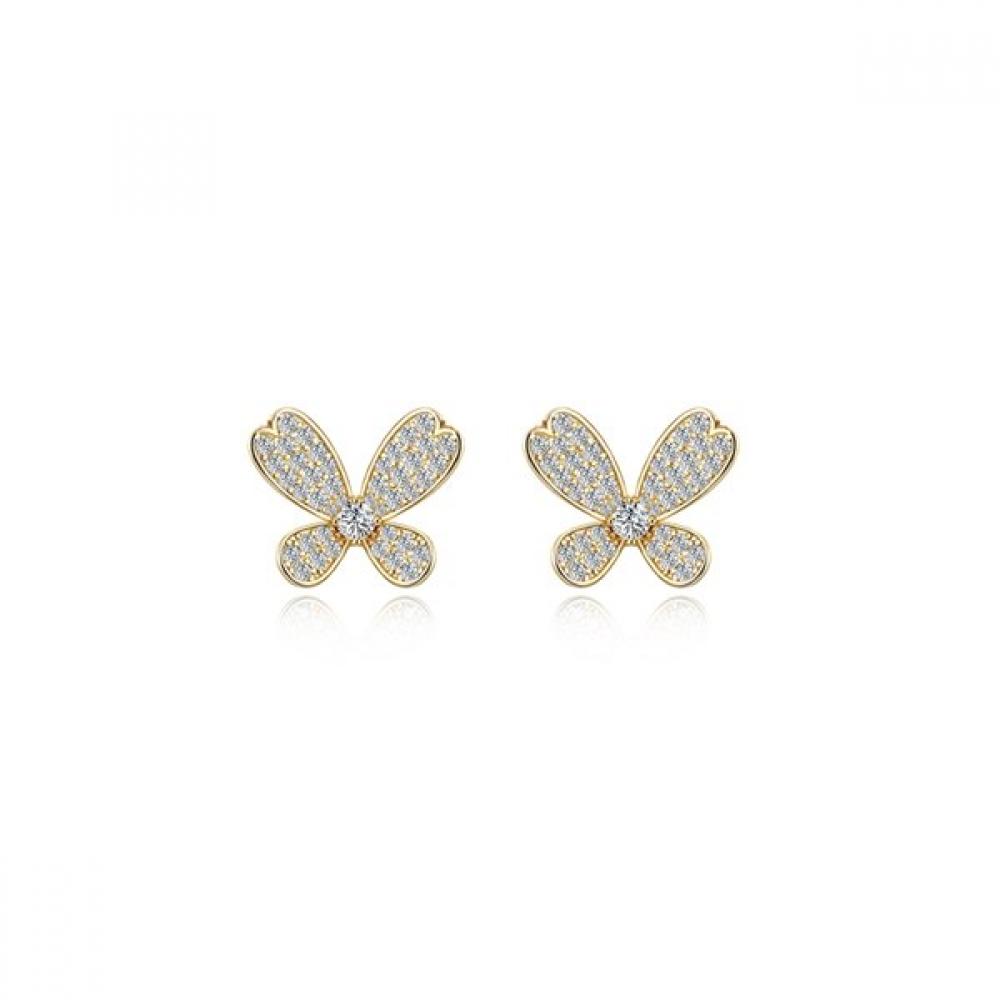 Iceball Butterfly Pave Earring