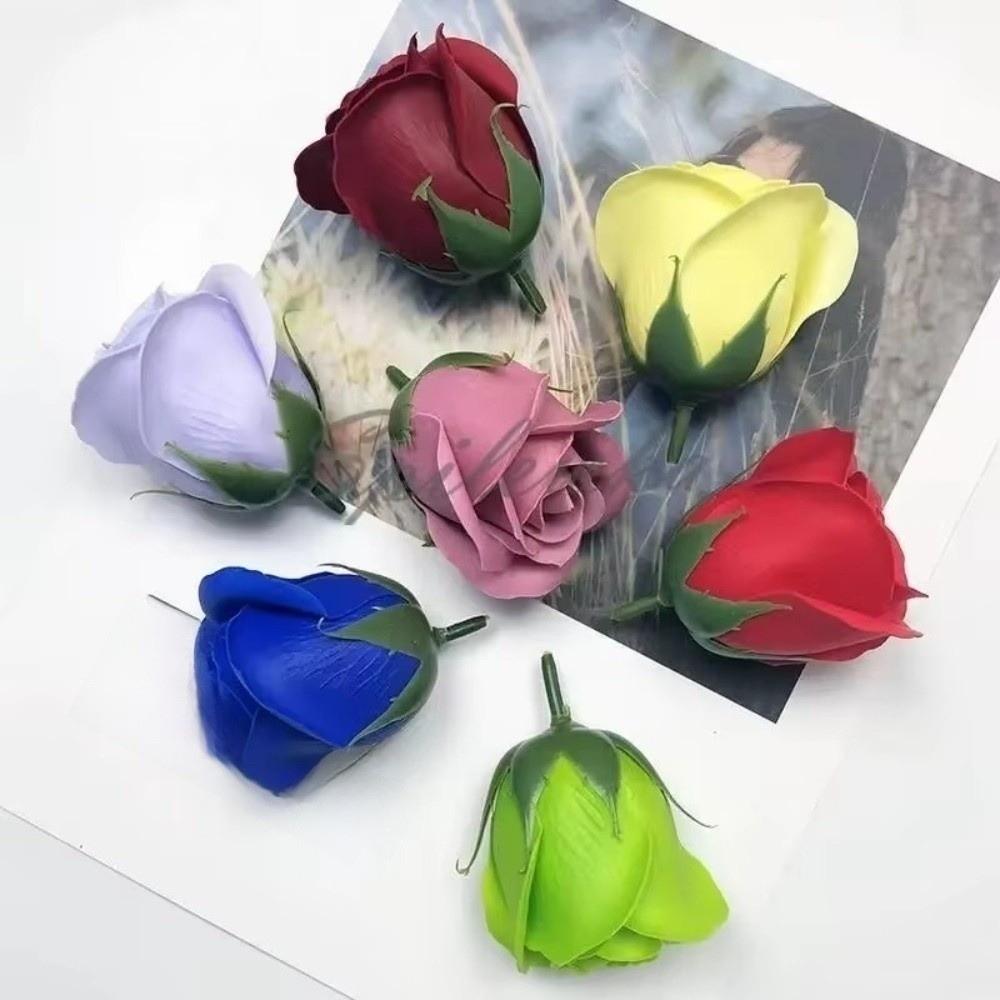 25Pcs Five Layer Rose Soap Rose Flower Realistic Floral Wreath Making Artificial Rose Flowers Handmade Gift DIY Flower Head