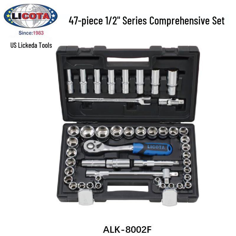 LICOTA USA 1/2" 12.7mm Ratchet & Socket Set ALK-0005