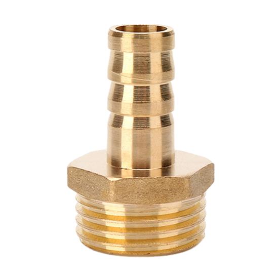 Brass Hose Barb Fittings Adapter Connector High Strength Rustproof Corrosion Resistant Hose Barb Male Fittings Accessories