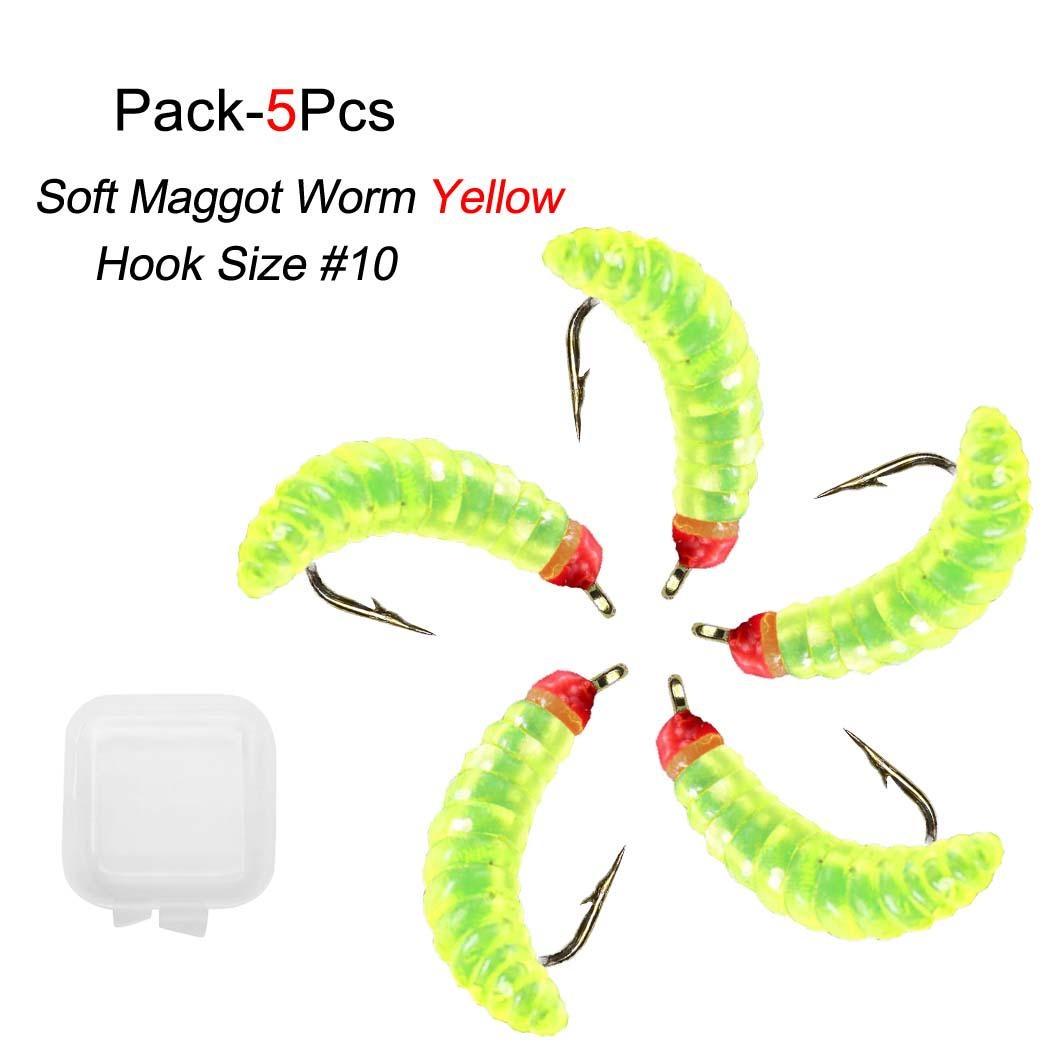 5шт мягкие приманки черви рыболовные приманки океанская речная рыбалка 5Pcs бежевый — фото 13
