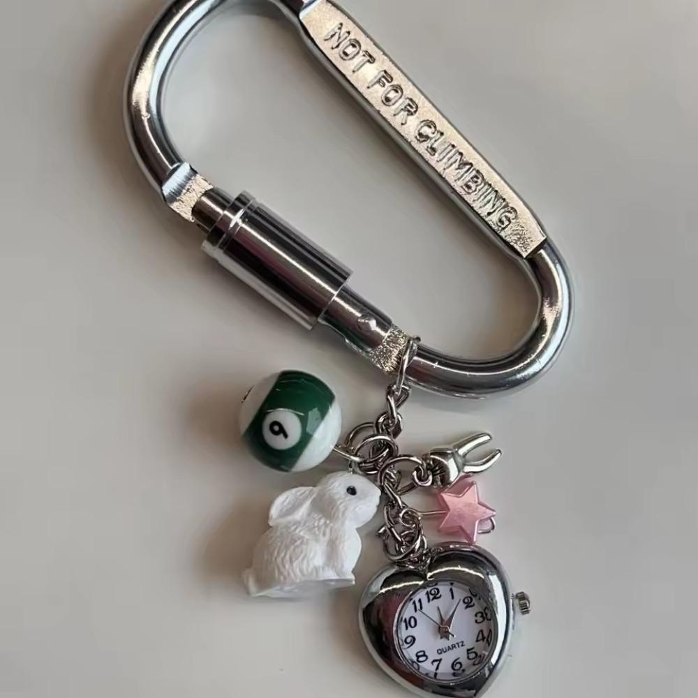

Couple Style Handmade Vintage Keychain Bag Charm Rabbit Charm Pendant School Bags rabbit