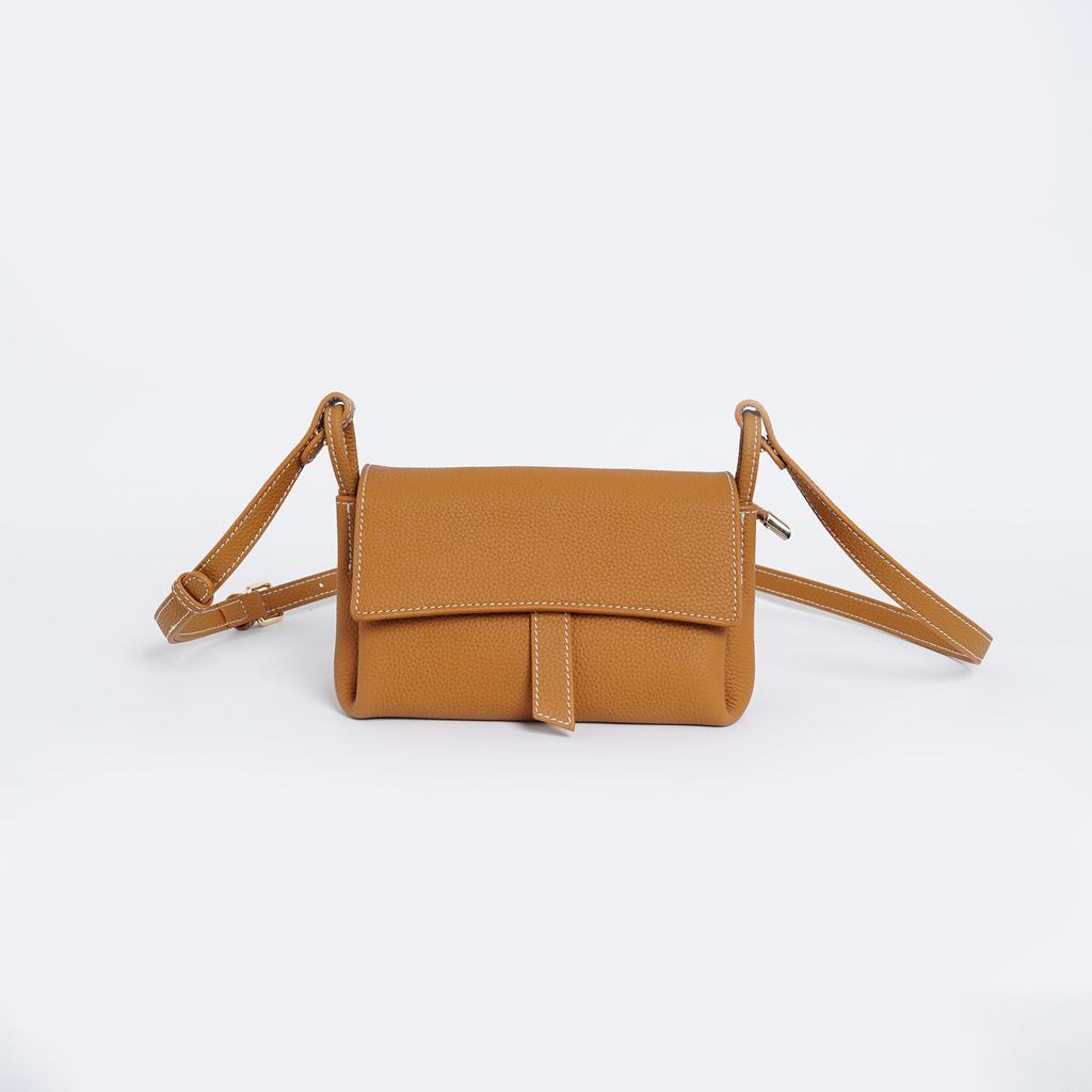 Genuine Leather Women's Bag 2025 New First-layer Cowhide Soft Leather Versatile Simple Solid Color Niche High-end Shoulder Messenger Bag