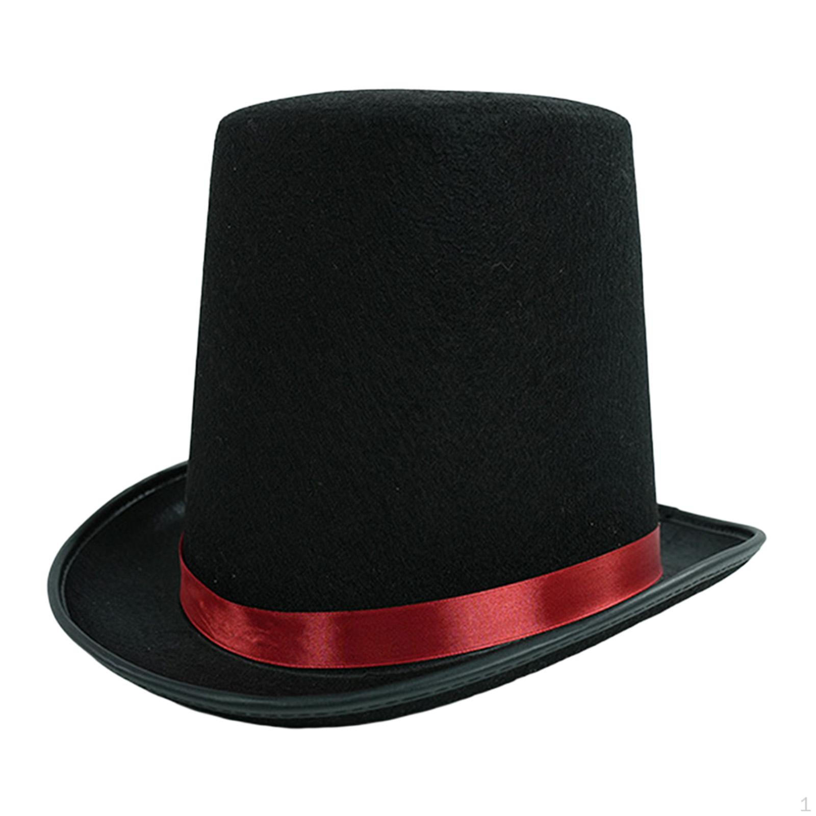 

Magician Top Hat Costume Butler Formal Tuxedo for Club Dress up Height 20cm C 61CM