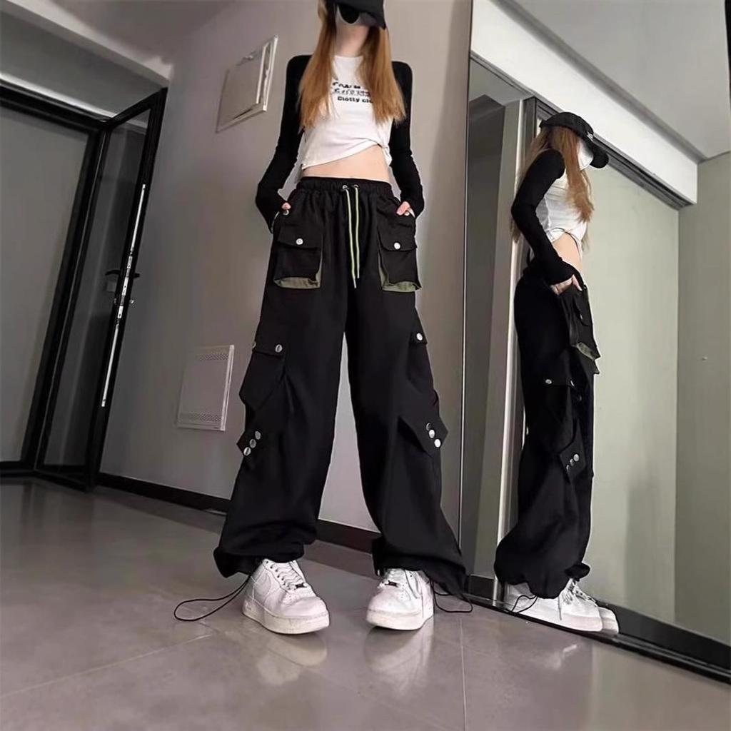 Stylish Multi-style Cargo Pants, Bold Solid Color Relaxed Fit Pants with Multi-pocket Design, Comfortable Pants for Casual Outings & Weekends