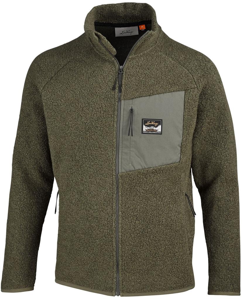 Jacket Lundhags Flok Wool Ms Pile Jacket Forest-green