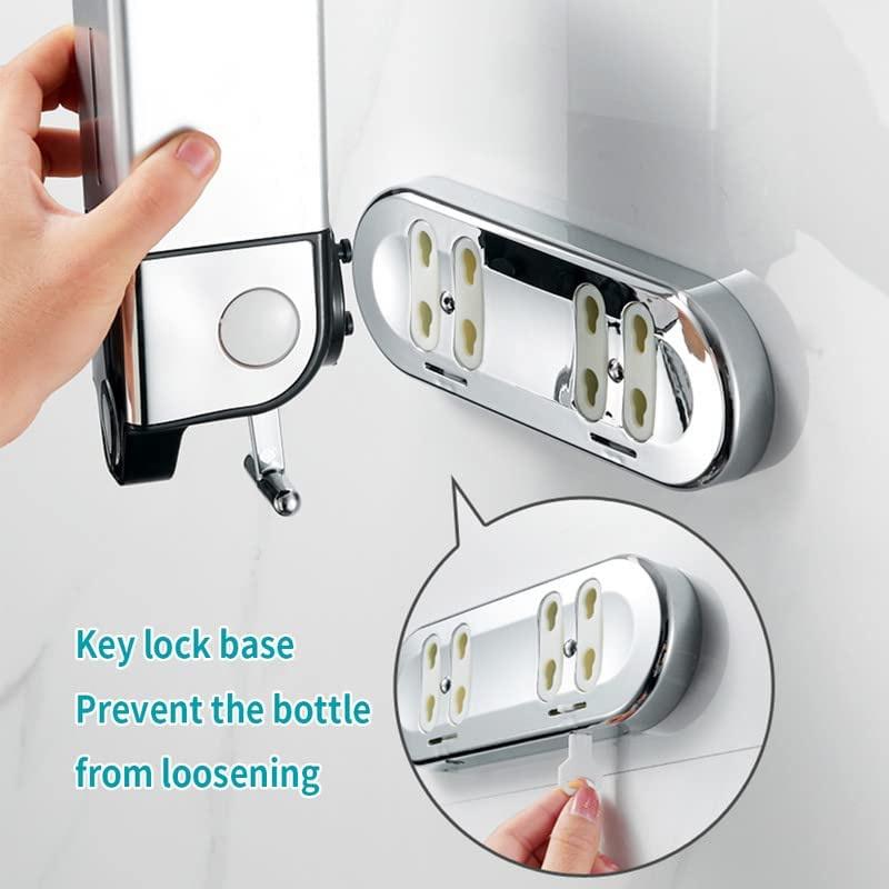 Square Soap Dispenser Shower Gel Dispenser Wall Mount Shampoo Liquid Dispenser Household Bathroom Accessories Kitchen