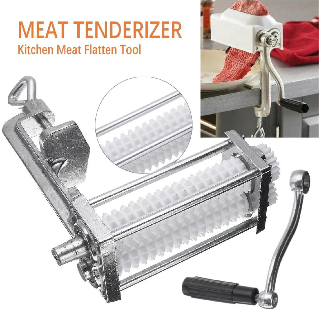 Pork Beef Steak Heavy Duty Clamp Roller Machine Flatten Tool Meat Poultry Tools Kitchen Manual Meat Tenderizer