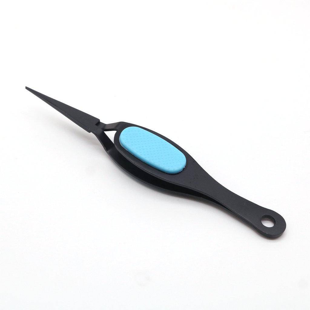 Stainless Steel Reverse Tweezers for Nail Art, Gel Polish, Crystal Nails, and DIY Extensions