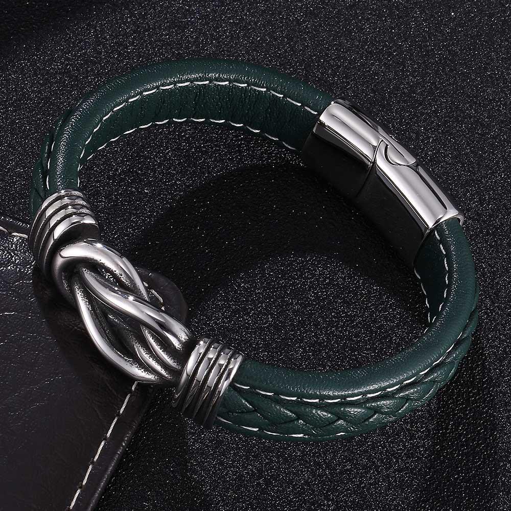 2026 Jewelry, Personalized Retro Men s Leather Bracelet 16.5CM