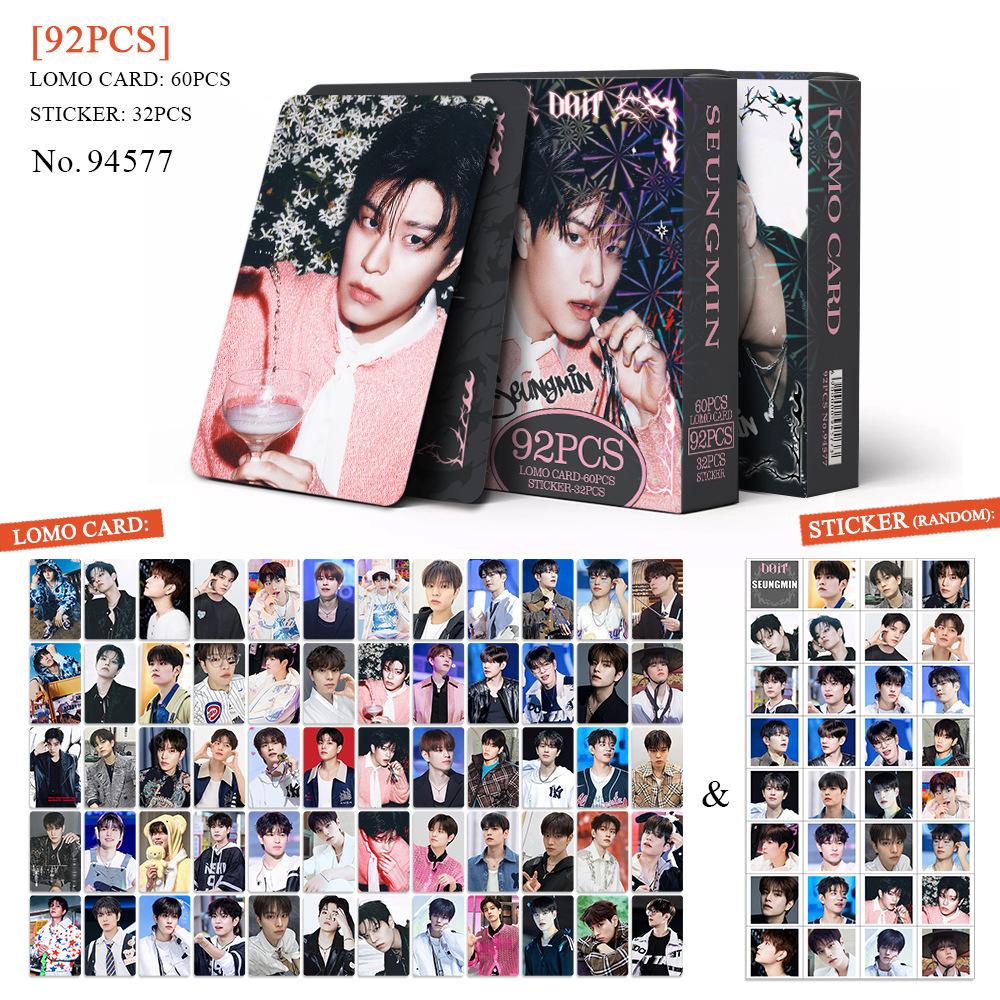 92Pcs Skzoo Collection Card Straykids New Exclusive Doit Photo Card Felix Han I. N Star Sticker Peripheral Lomo Card