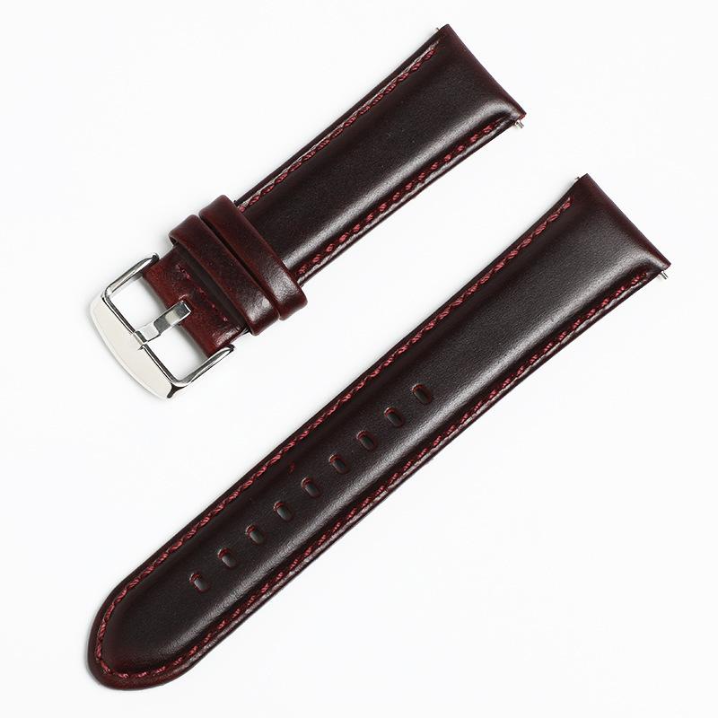 The Genuine Leather Strap Is Suitable for Huawei Gt2pro Strap Gt3 Men's and Women's Smart Watches with Universal First-layer Cowhide Wristbands.