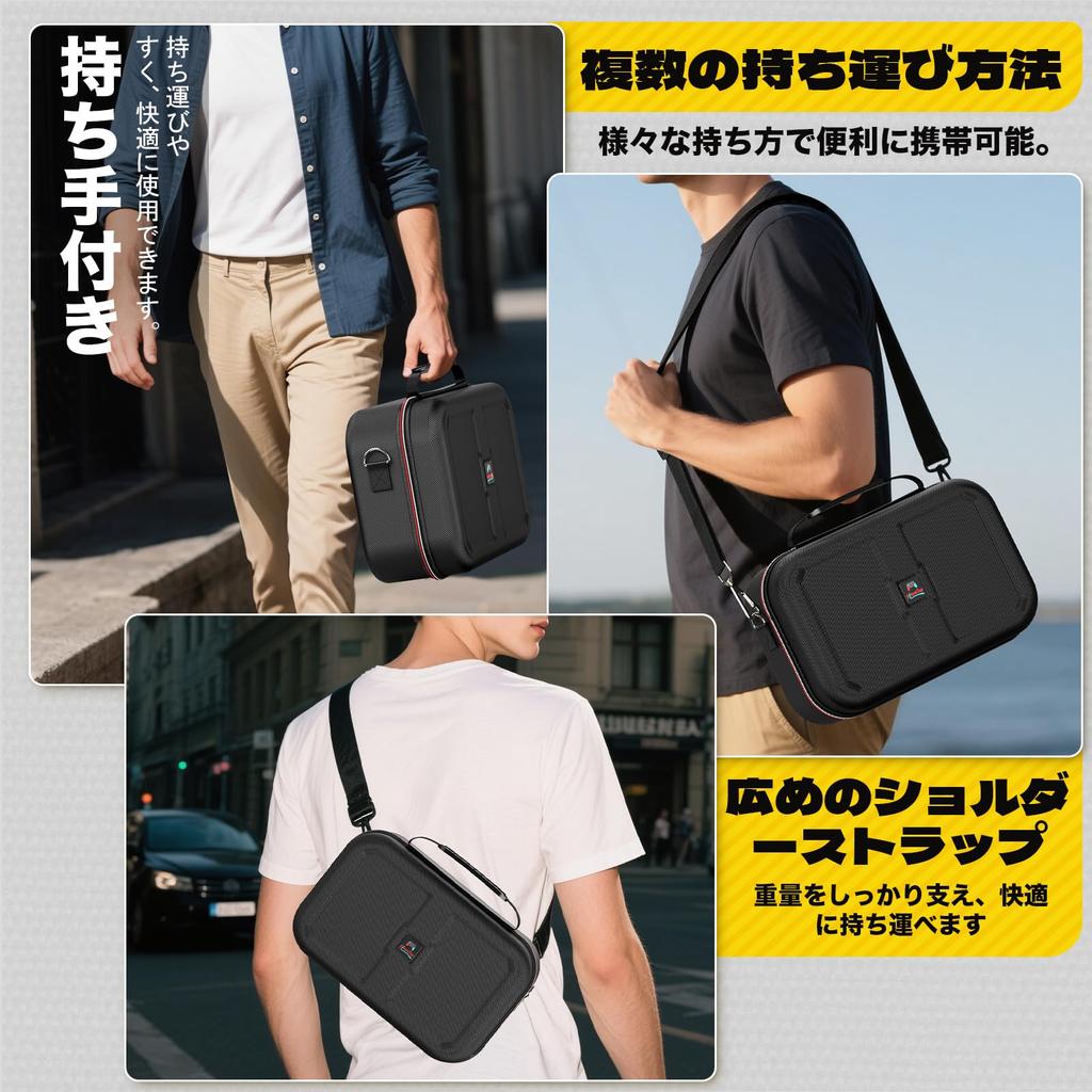 Switch 2 Case HEYSTOP Switch 2 Compatible Switch 2 Case Shockproof Charging Earphones Large Capacity Storage Soft Lining EVA Material Storage Cover
