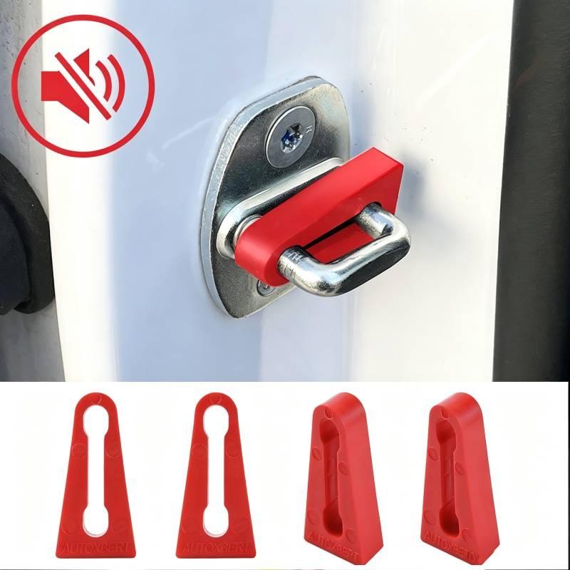 4Pcs Wear-resistant Car Door Lock Shock Absorber Pads Silent Damping Buffer Anti-collision Seal Auto Modification Parts