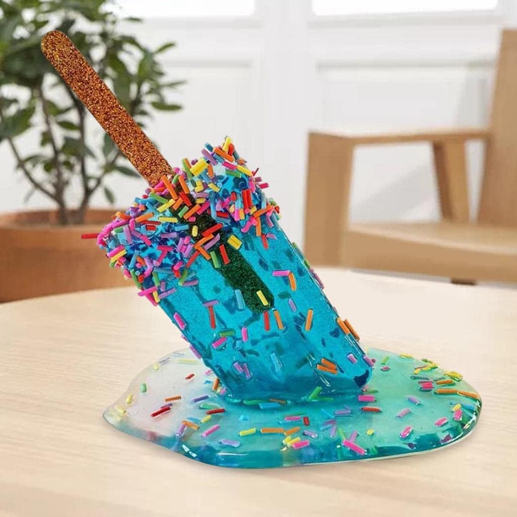 

homozy Растаявшая ледяная скульптура, Креативные изделия из смолы, Художественные украшения, Статуя, Круто, Украшения из, Голубой