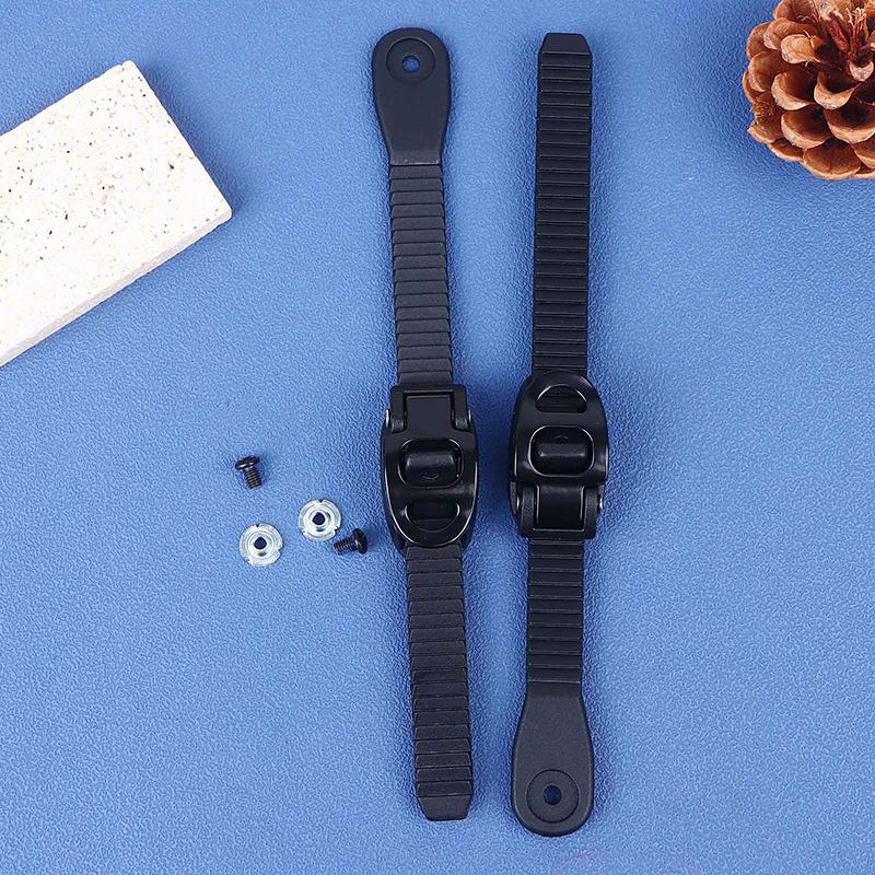 2 Peças Tiras de Escada de Tornozelo para Snowboard Com Parafusos Tira Ajustável para Patins de Rodinhas Substituições de Fixação de Snowboard