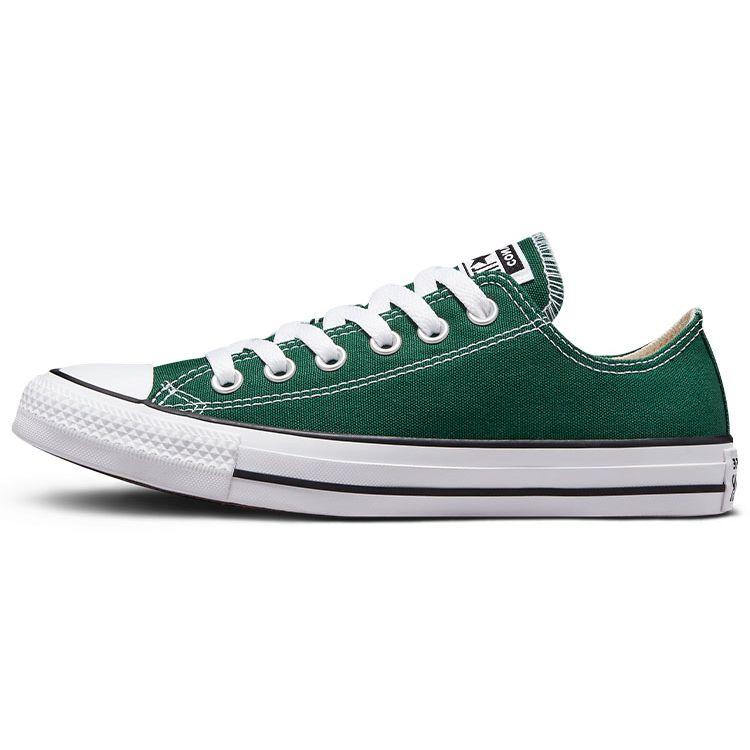 Converse Chuck Taylor All Star Lace-Up Comfortable Breathable Durable Low-Top Canvas Shoes Unisex sneaker Green A00789C