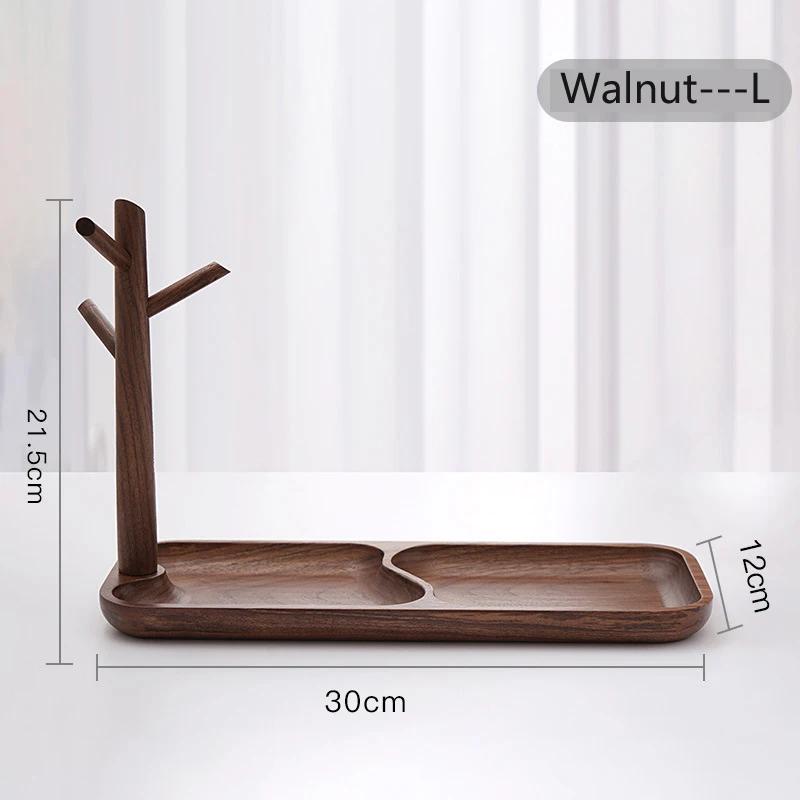HeMu Key Storage Tray for Entrance Foyer Creative Tree Hanging Shelf Desktop Decoration Living Room Key Hanger Display Frame