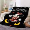 Minnie Mouse Adventure Flannel Blanket Super Soft Warm Cozy Blanket For Sofa Bed Office Travel Allseason Home Decor Gift