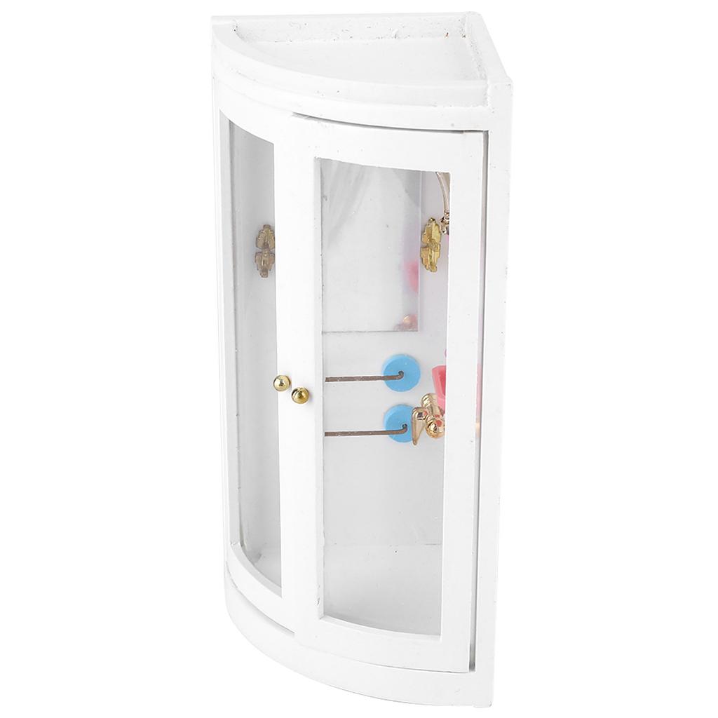1:12 Wood Mini Doll House Accessory Bathroom Shower Room Model for Dolls
