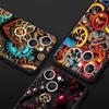 Mechanical Gear Pattern Phone Case Cover for iPhone 17 16 15 14 13 12 11 Pro Max 17 Air Plus Shockproof Soft TPU Shell Funda Bag