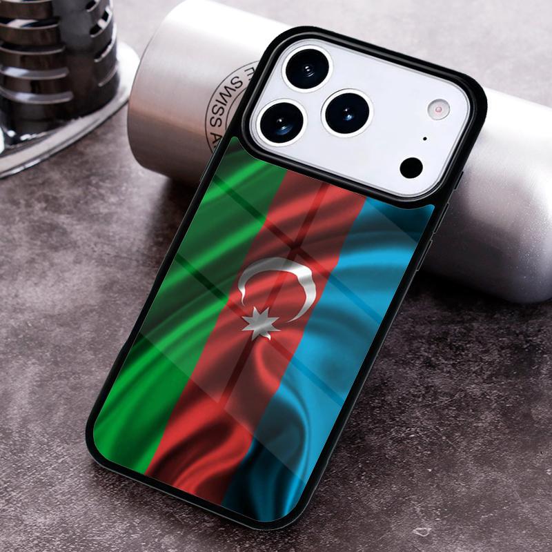 Azerbaijan Flag Phone Case For iPhone 17 16 15 14 13 12 11 Pro Max Plus 17Air Soft Silicone Cover