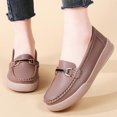 Women Loafers 2025 Spring Autumn Fashion Shoes Classic Brand High Quality Leather Comfy Drive Shoes Boat Casual Shoes