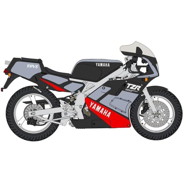 Hasegawa 1/12 Yamaha TZR250 (3MA) Raný model 1989 "Modro/Stříbrný" Plastikový model 21784 Barva vylisku
